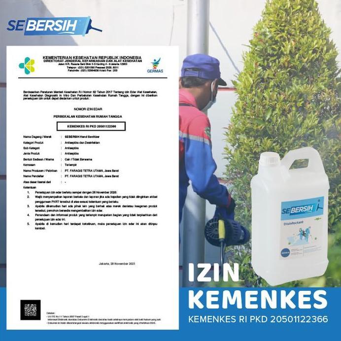 Sebersih - Disinfektan / Cairan Disinfektan 5 Liter / Galon