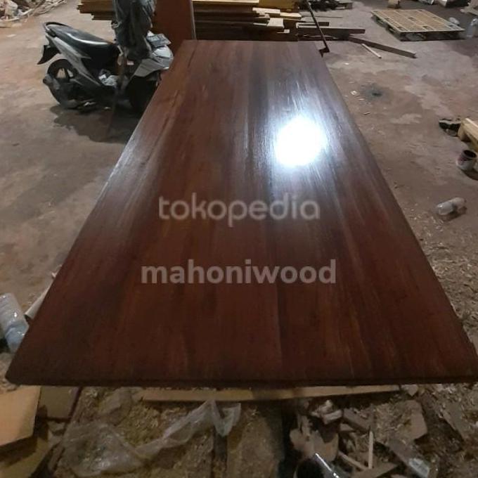 TERLARIS TOP TABLE MEJA KAYU MAHONI CUSTOM