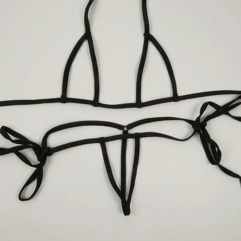 Sale Set G String  Dan Bra Bertali Transparan SG035