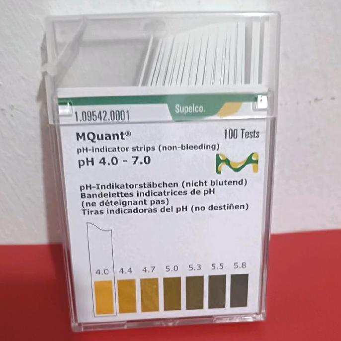 pH Paper Indicator Strip 4 - 7 Merck 109542. pH Paper Indikator