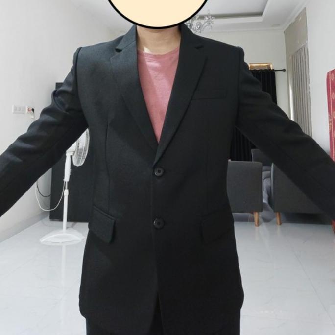 Lutfi_Andina25 - Youngsung Exclusive - Jas Formal Pria Premium Tebal Jas Wisuda Hitam Slimfit Jas Bl