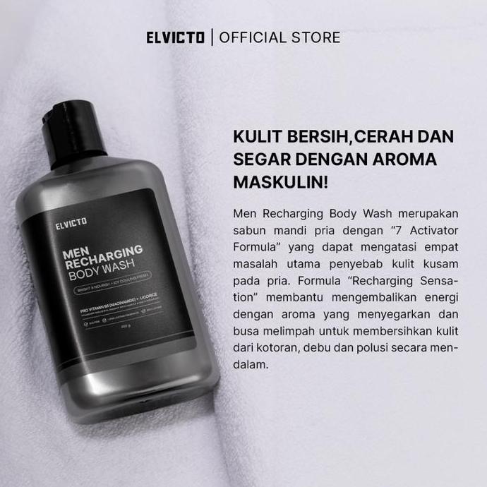 Cod,Sis- Elvicto Paket Body Care Membantu Merat & Melindungi Kulit Pria Get Pcs - All Skin Type Menc