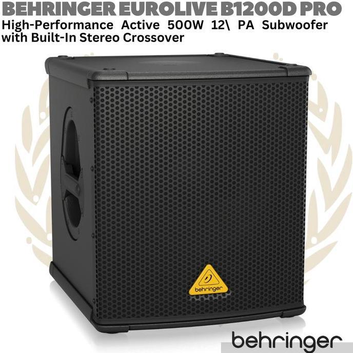 BEHRINGER EUROLIVE B1200D PRO ACTIVE 500W 12" PA SUBWOOFER | SUB AKTIF ORIGINAL DAN TERPERCAYA