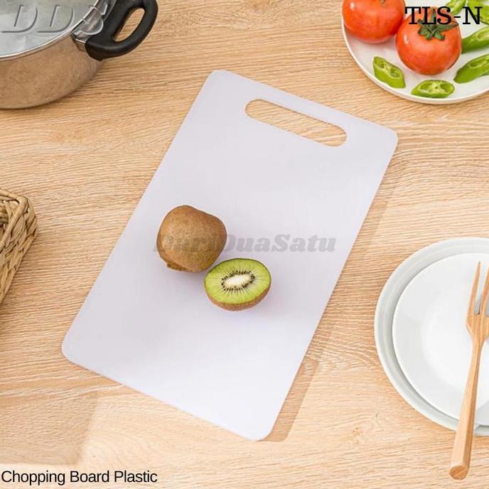 Cookwe- Talenan Plastik Tebal Chopping Board White Ketebalan 6, 8, 10 Mm