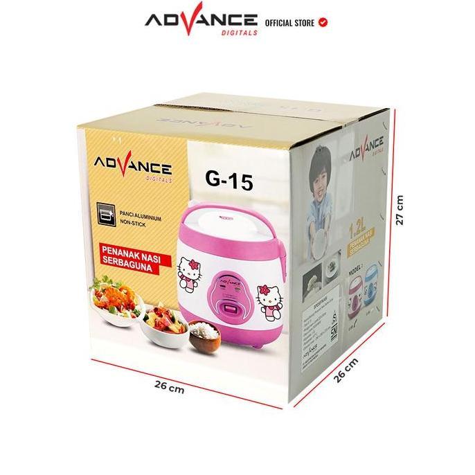 Lansungkirim- Ready StokCod Rice Cooker Advance G15 1.2 Liter Rice Cooker Kecil Mini Karakter Lucu