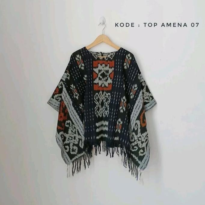 desi_wdd - outer tenun wanita motif sumba muslim  hitam