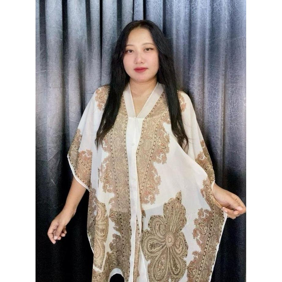 Outer Sifon Selendang Mutiara Bunga Jambu Mete Eropa Dan Amerika Selendang Pelindung Sinar Matahari 