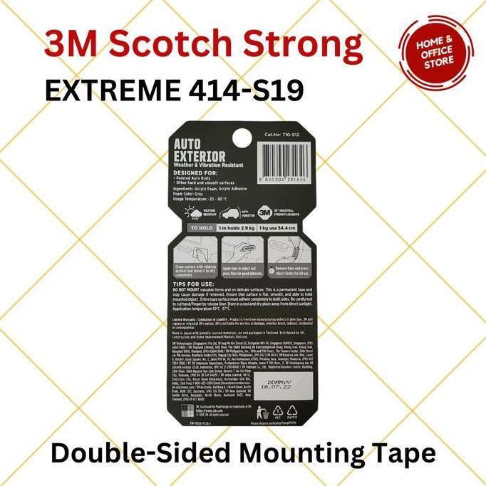 Terjaminmutu- 3M Scotch Vhb Strong Double Tape Extreme / Outdoor Mounting Tape