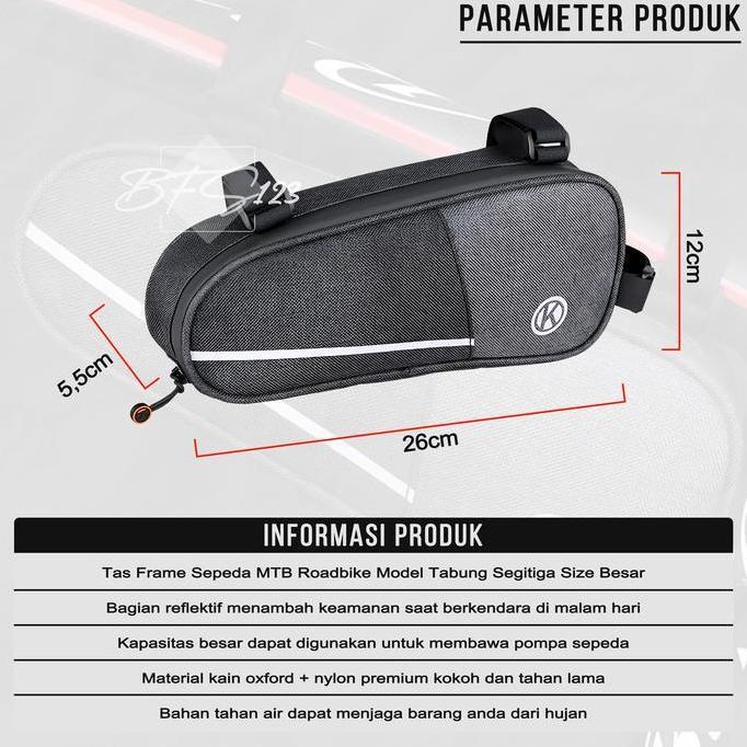 Lengkapbos- Tas Frame Sepeda Mtb Roadbike Model Tabung Segita Size Besar
