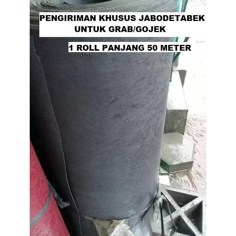 Karpet Talang Air 90 cm x 50 meter Karpet Atap Genteng Hitam Flipper
