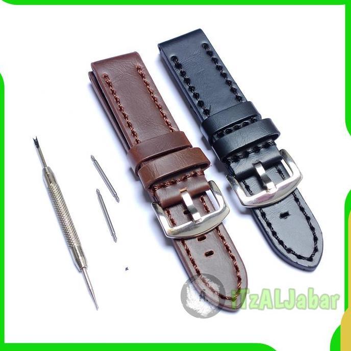 Tali jam tangan Kulit 22mm Leather strap Tali jam Kulit tebal 22mm