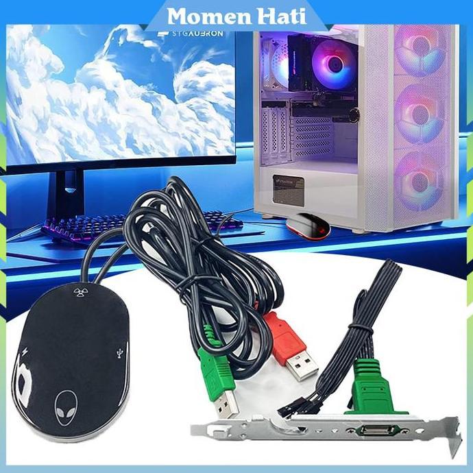 HYAKABA 1Set Kabel Tombol Power PC Reset Untuk Anti Pencuri Warnet Dan Pribadi PROTOK