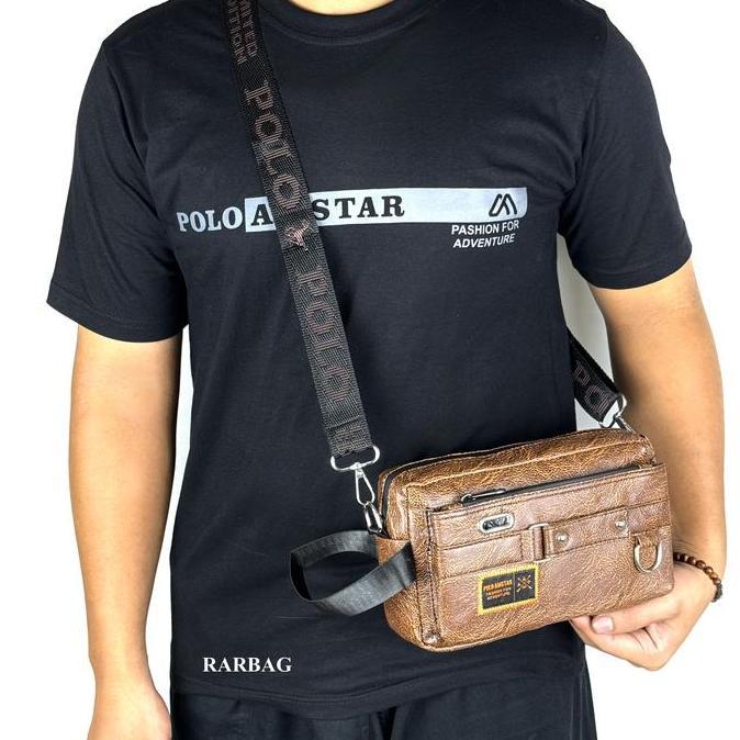 Tas Pria Tas Hand Bag Dompet Synthetic Leather Waterproof Original Polo Amstar Best Quality Tas Sele