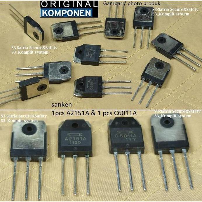 Ready a21510 c6011a sanken A2151A C6011A transistor A2151 C6011 2SA2151 2SC6011  Part aksesoris audi