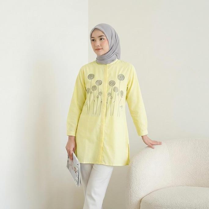 MURAH LEBAY Tunik Bordir Wanita casual Simple mat Oxford Candy MURAH LEBAY