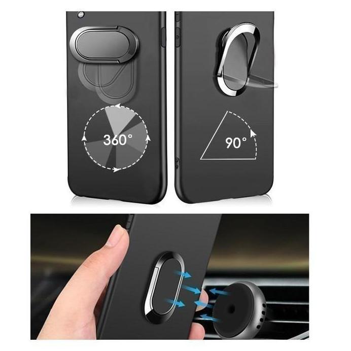 Case untuk Xiaomi Mi MAX 3 6.4 INCH RING Bracket Magnetic Slim Matte Macaron Softcase