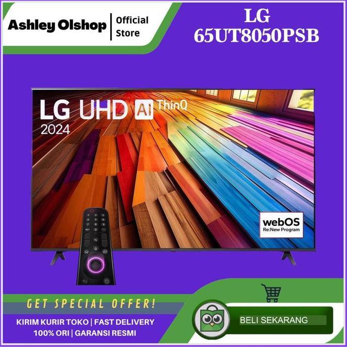 TERLARIS TV LG 65 INCH 4K UHD LG 65UT8050PSB UHD 4K SMART TV LG UT8050 65 INCH 65UT8050 [ORI]