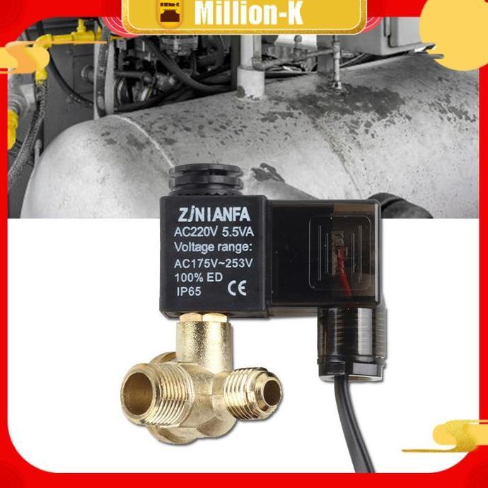 DZAWAO 3/8 Inch Katup Selenoid Kompresor / Valve Selenoid Kompatibel / Katup Valve PROTOK