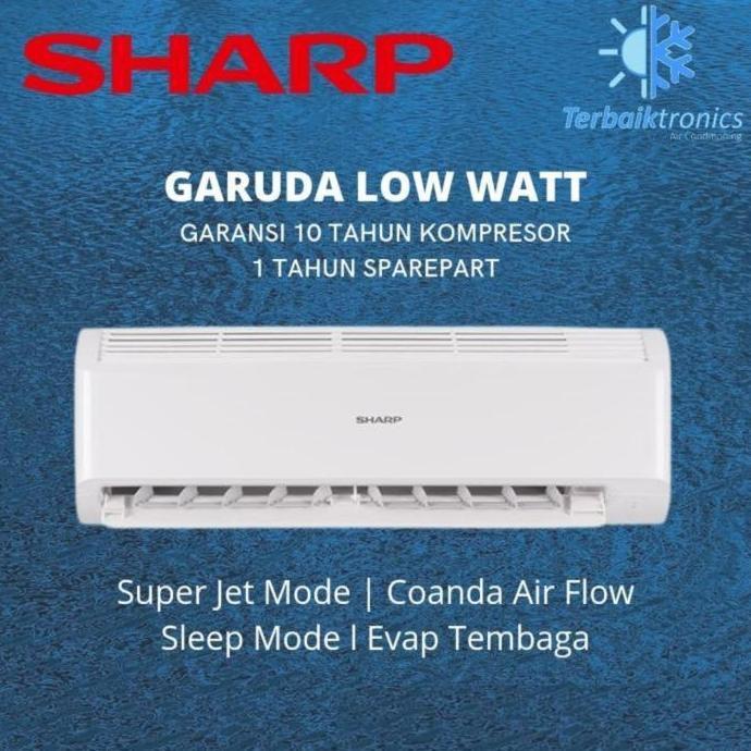 Terlaris Ac Sharp 0.5 Pk L Ac Garuda Series L Daya Rendah L Hemat Listrik L Low Watt - Aha5Bey