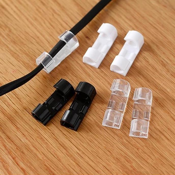 EXTLYPO Stiker Kabel Klem Tempel klip Pengatur Kabel Organizer Cable Clip Management USB Charger isi
