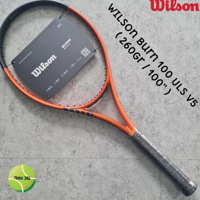TERLARIS RAKET TENIS WILSON BURN 100 ULS V5 (260 GR / 100" ) BURN TENNIS RACKET
