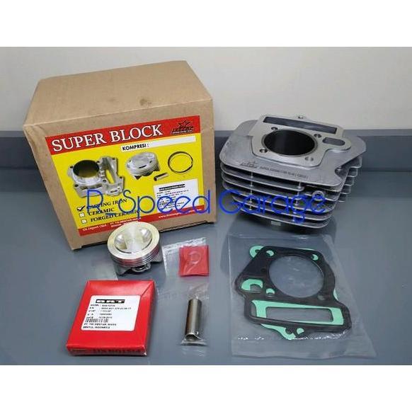 BLOK CAST IRON & FORGED PISTON BRT C100 GRAND SUPRA FIT & REVO 100 53.40
