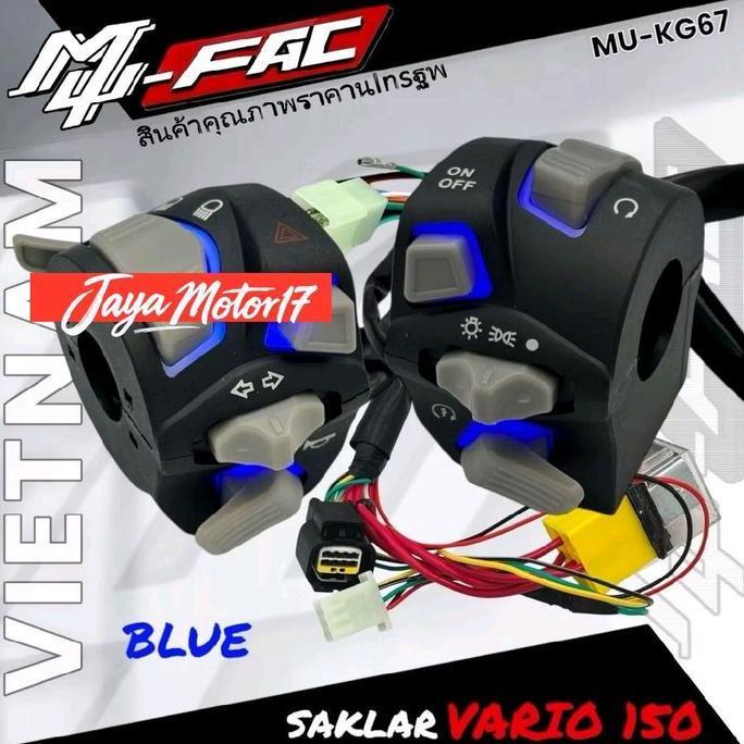 MUFAC Saklar Vario 150 Model Vietnam KG67 Set Kiri Kanan Nyala LED saklar motor vario motorcycle sak