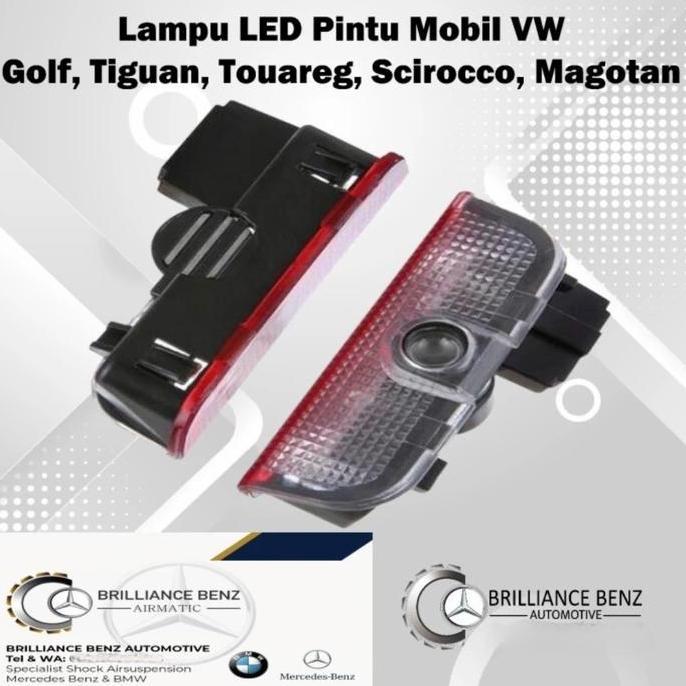 Lampu Pintu Mobil Led Logo Vw Volkswagen Golf Tiguan Touareg Scirocco