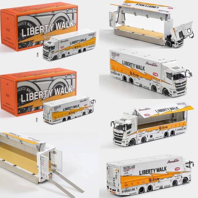 GCD KS-073-300 Liberty Walk LB-Trucks Mitsubishi Fuso Super Great Transporter Sphere White