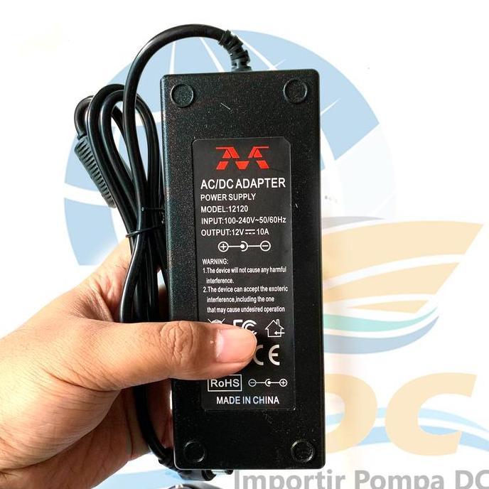 Supermax- Adaptor Dc 12V 10A - Adaptor Murni Arus 12 Volt 10 Ampere