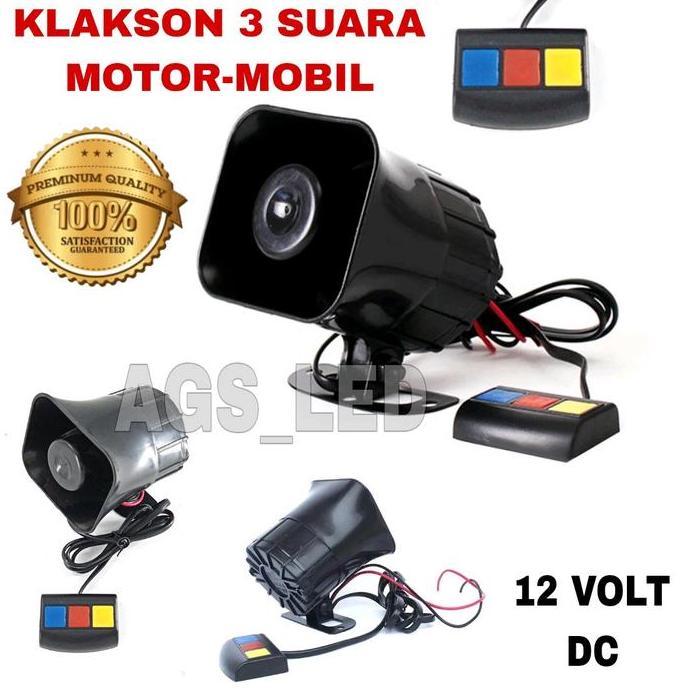 KLAKSON 3 SUARA / KLAKSON MOTOR 3 SUATA / KLAKSON MOBIL 3 SUARA / KLAKSON 3 SUARA 12 VOLT DC / KLAKS