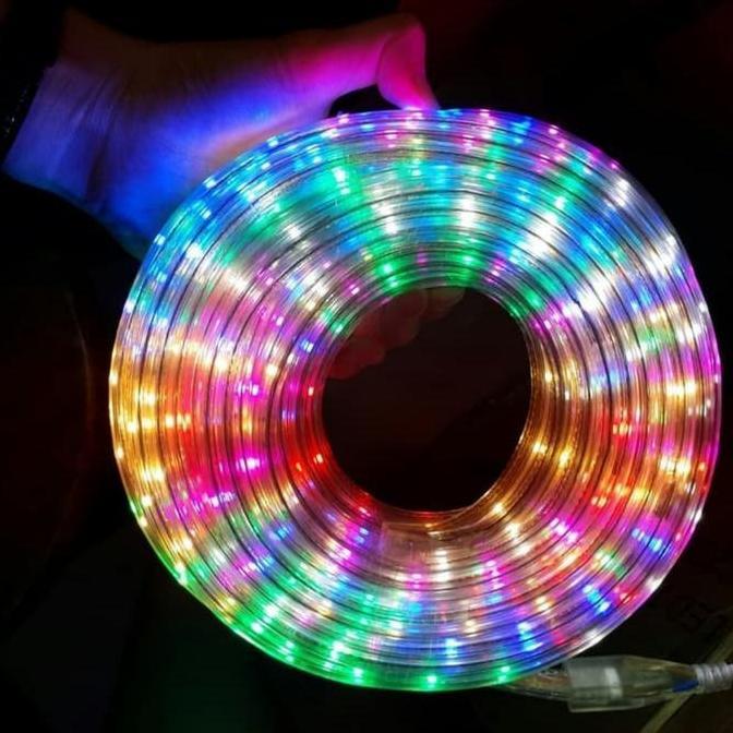 Litcx- Lampu Led Selang Hias Kelap Kelip Tahan Air 10Meter - Rainbow