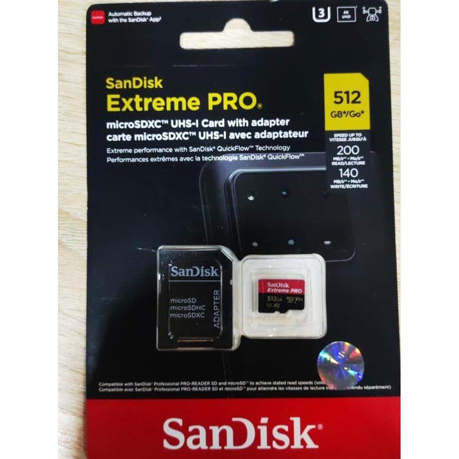 Jresome.Idde - Sandisk Extreme Pro Micro Sd / Microsd 32Gb - 64Gb - 128Gb - 256Gb - 512Gb Memory Car