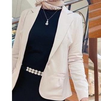 BELANJA SEKARANG Chloebeautyshop - Blazer Wanita Side Pocket - Blazer Wanita Kekinian Polos Formal A