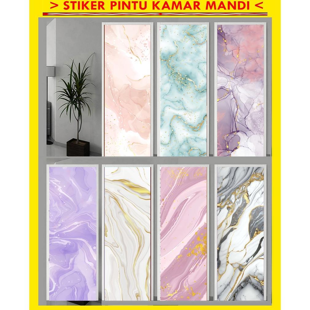 STIKER PINTU KAMAR MANDI, STIKER PINTU WC, WALLPAPER PINTU Termurah