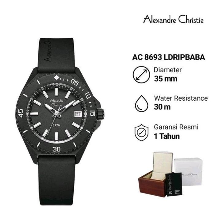 jam tangan wanita original alexandre christie ac8693 ac 8693 original