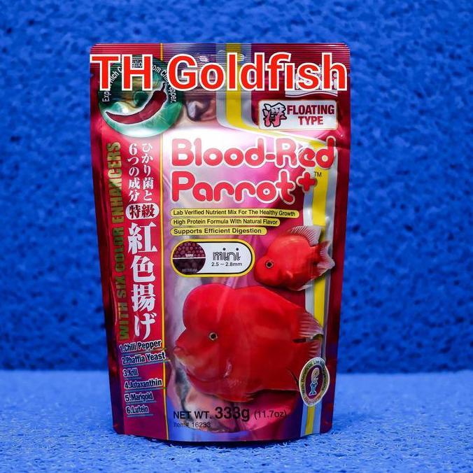 Hikari Blood Red Parrot 333 gr size Pelet Mini / Pakan Ikan Parrot