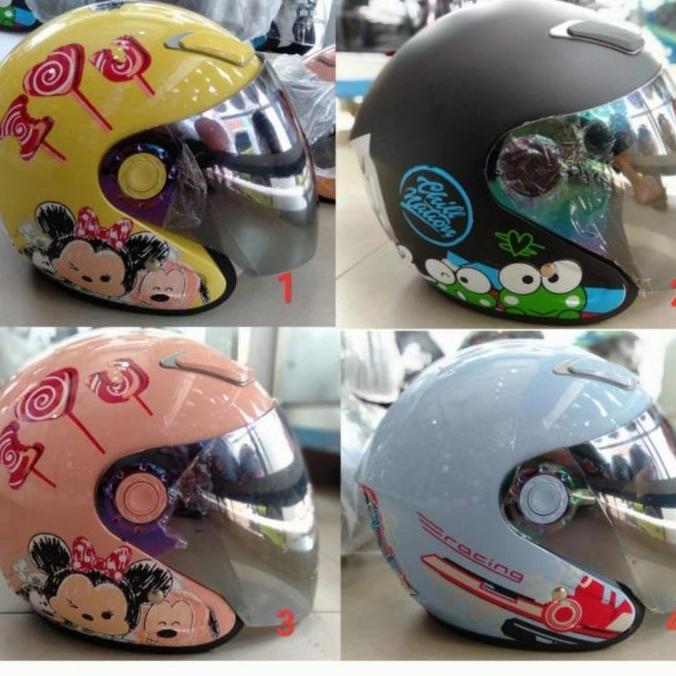 HELM ANAK MEREK DNS BERKARAKTER UMUR 3-9TAHUN