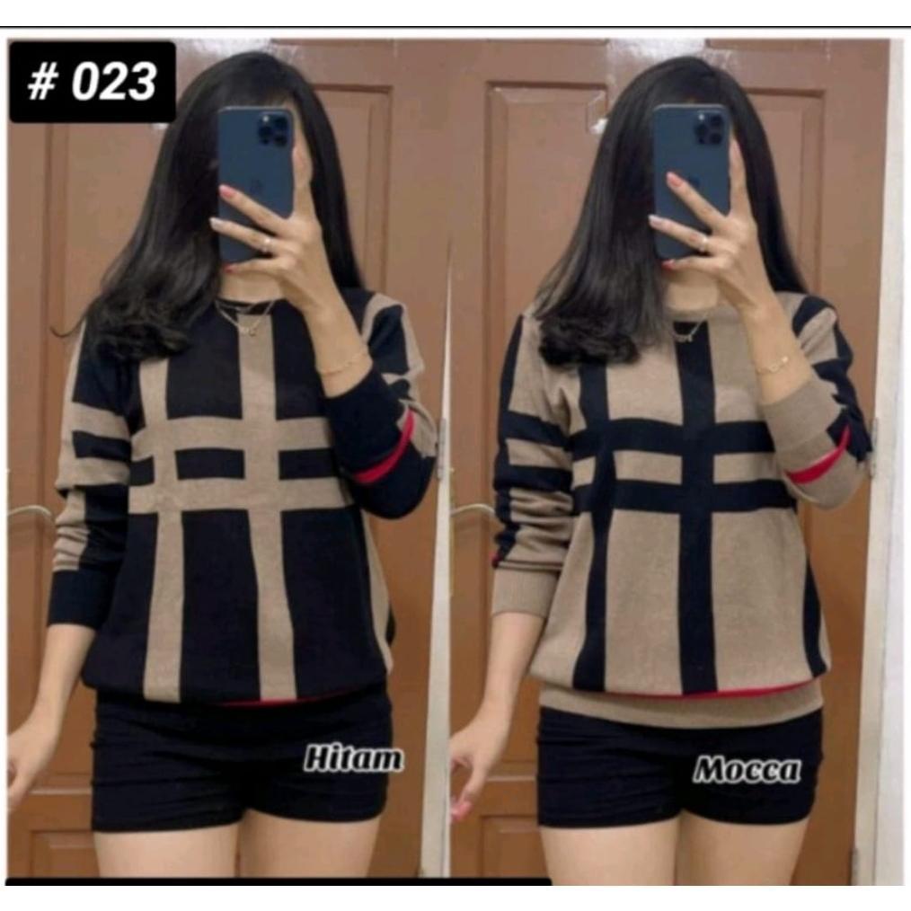 Promo Baju Atasan Blus Wanita Rajut Import