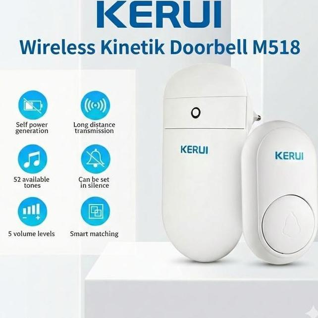 Kerui Bel Rumah Wireless Bell Pintu Kerui M518 Doorbell Bel Tanpa