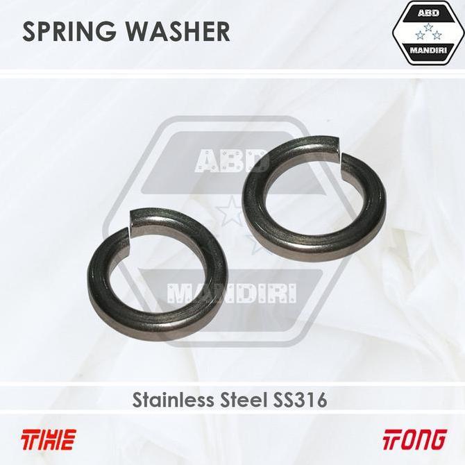 SS316 RING PER VER STAINLESS M20 ( SUS316 SPRING WASHER) 20 HARGA KHUSUS
