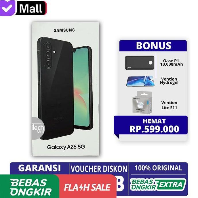 bariyahseller51 - samsung galaxy a26 5g 8/256gb garansi resmi sein official