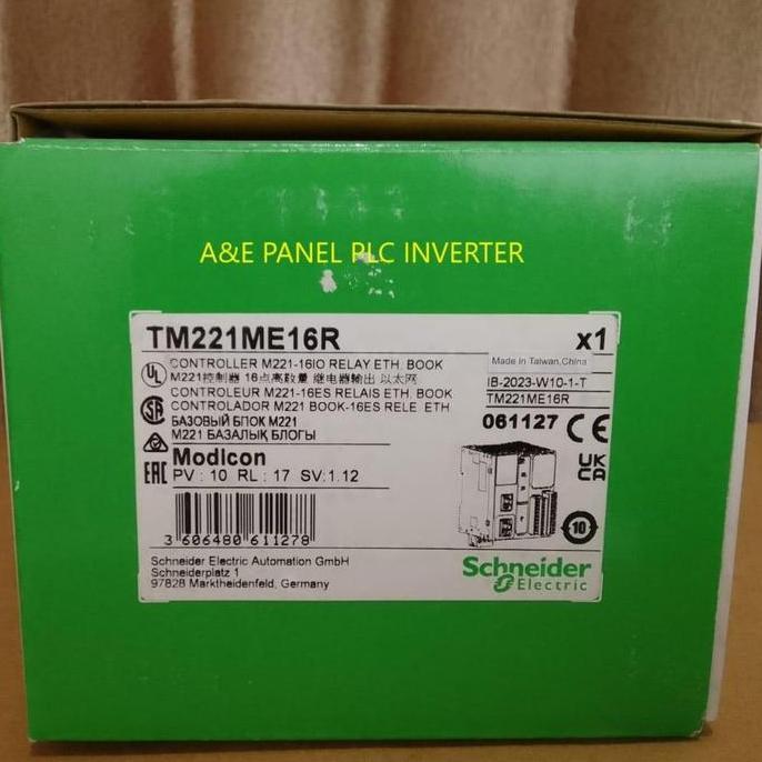 TM221ME16R PLC SCHNEIDER MODICON M221 Ethernet Relay 16IO
