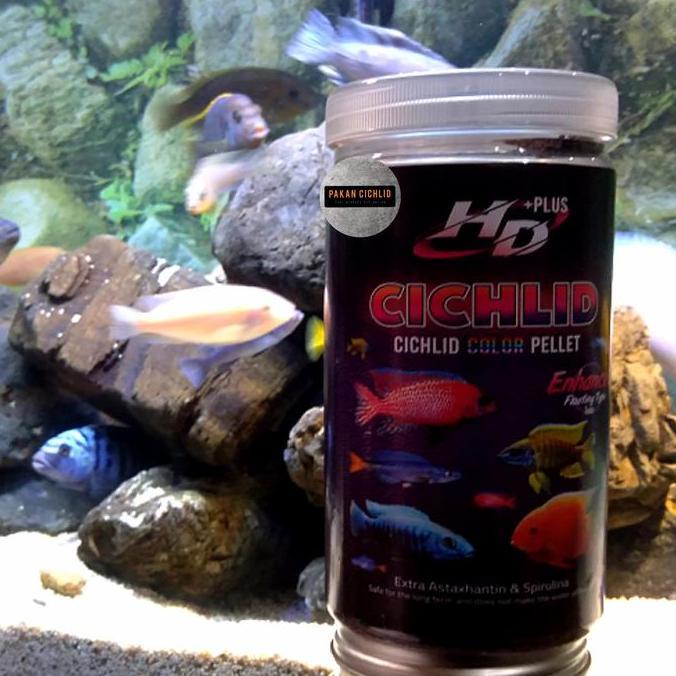 [PAKAN CICHLID] Pelet Ikan HD+ CICHLID ENHANCER 500 gr
