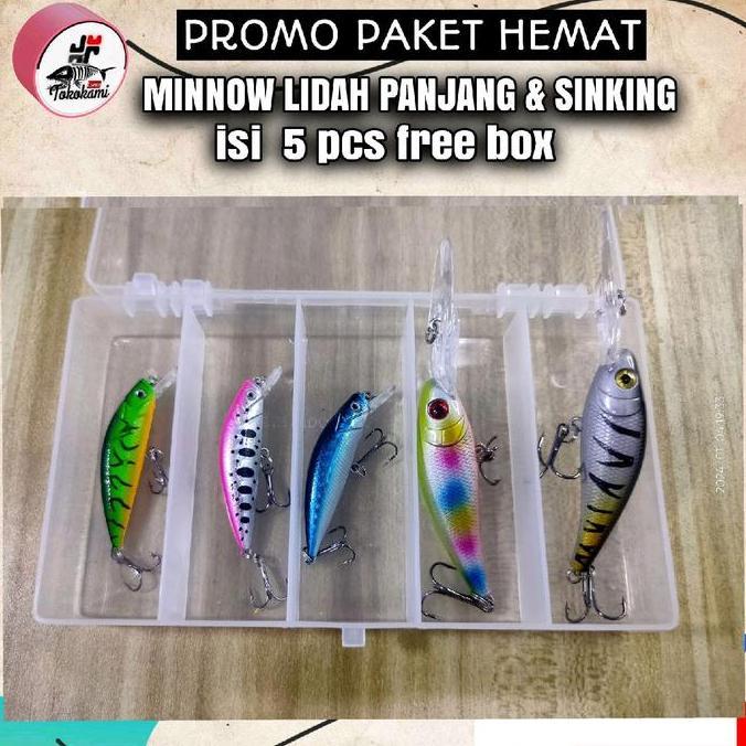 Minnow lidah panjang +minnow 6 gram sinking