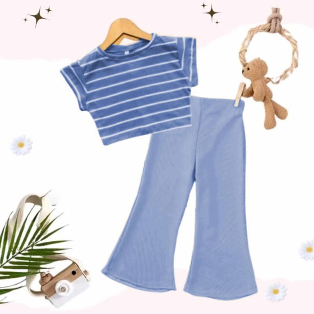Termurah  Setelan Crop Top Anak Perempuan/ Setelan Cutbray  Fashion Anak Perempuan Korea Stlyle