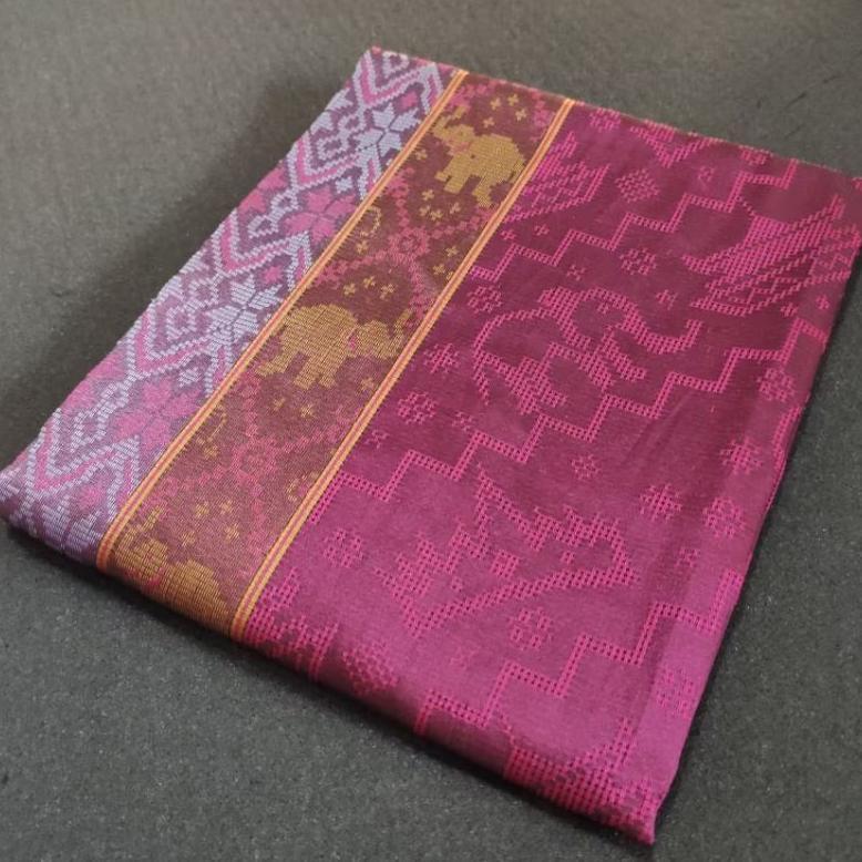 Unik Kain Songket Lampung Pink | Songket Motif Lampung Pink