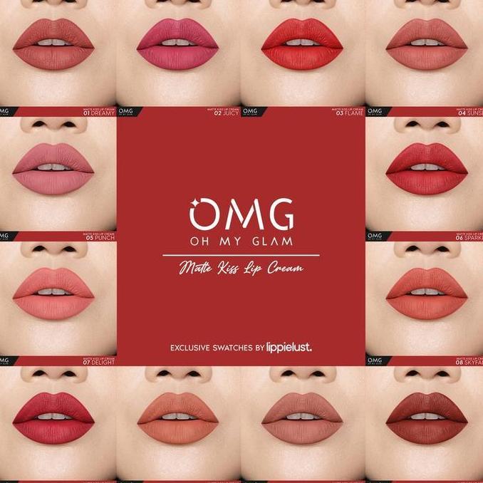 Updown- Omg Oh My Glam Matte Kiss Lip Cream/Omg Coffee Edition Lip Cream