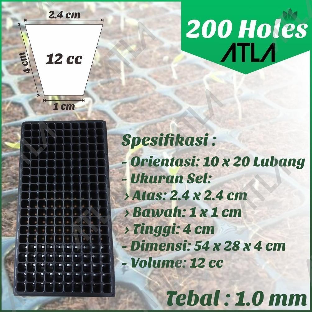 Promo Cod Tray Semai 200 Lubang Traypot Pot Bibit Biji Tray Nampan Hidroponik ><