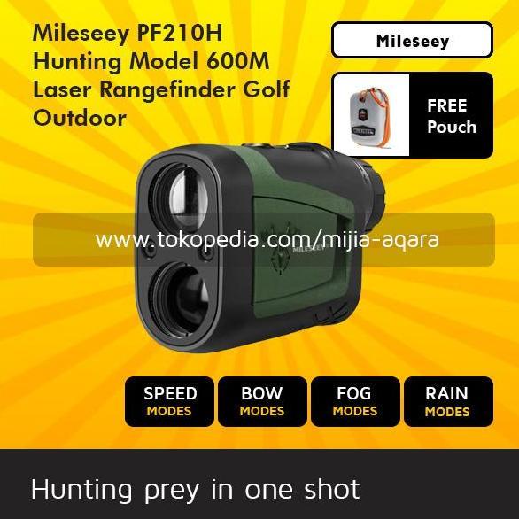 NEW Mileseey PF210H 600M Hunting Berburu Archery Laser Rangefinder Waterproof